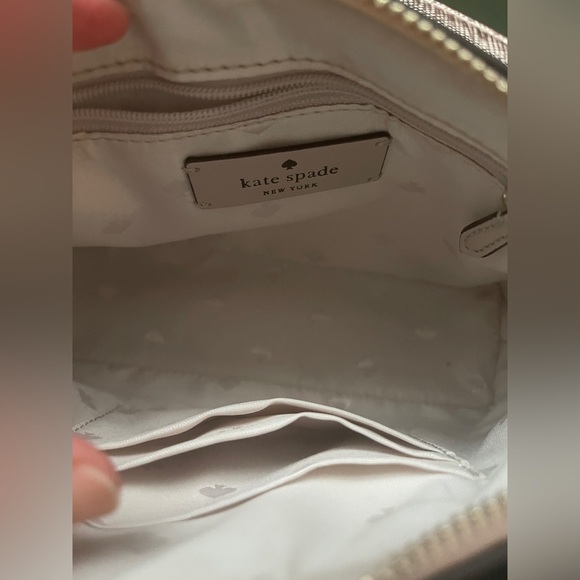 Kate Spade New York Rose Gold Tinsel Dome Sparkly Crossbody Bag *Minor Stains* - Picture 8 of 13